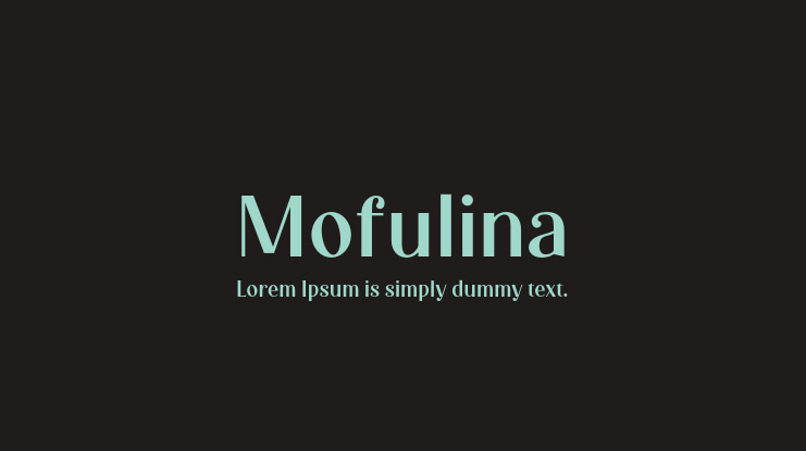 Mofulina Font