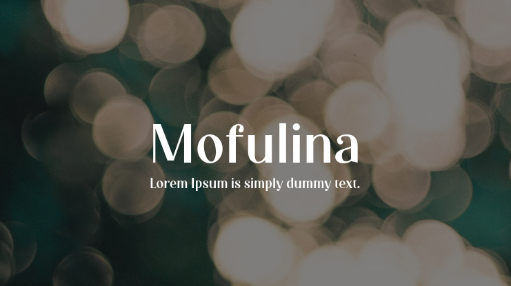 Mofulina Font