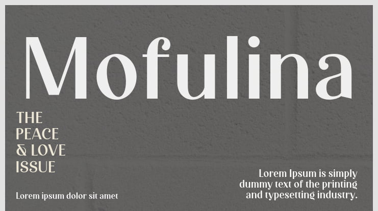 Mofulina Font