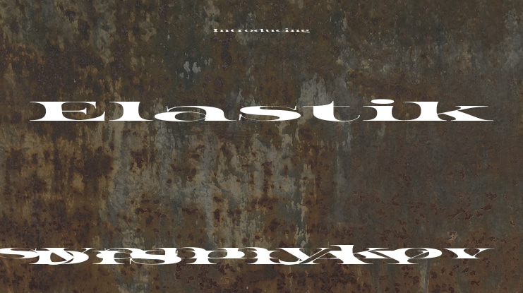 Elastik Font