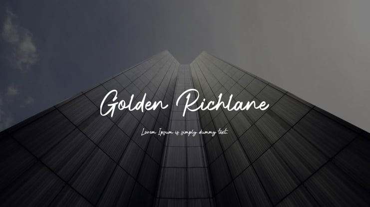 Golden Richlane Font