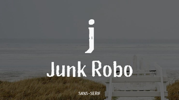j Junk Robo Font