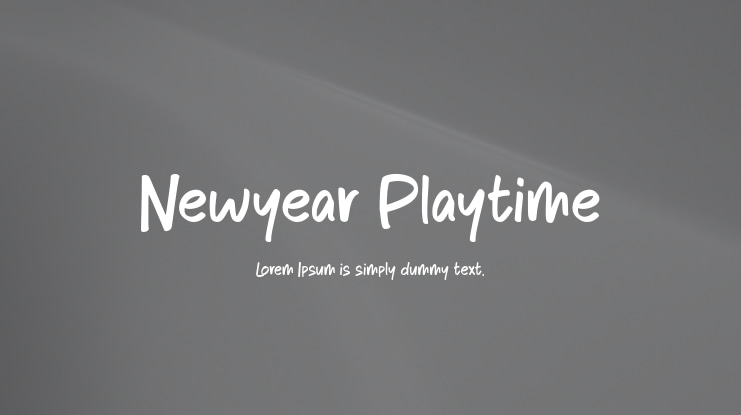 Newyear Playtime Font