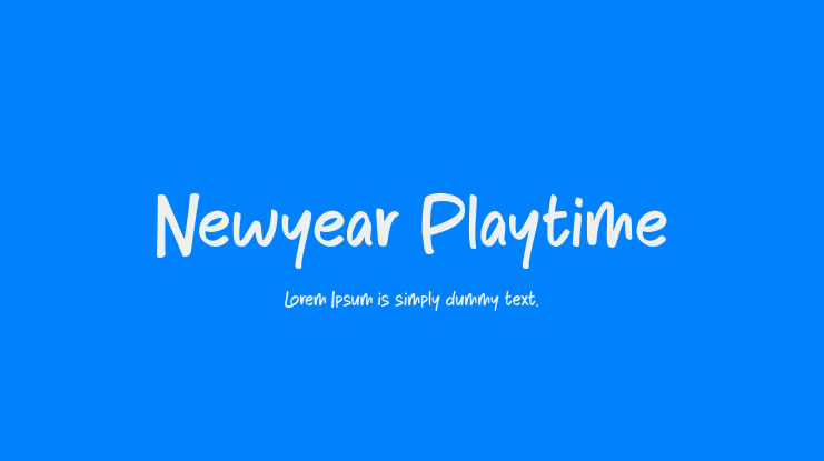 Newyear Playtime Font