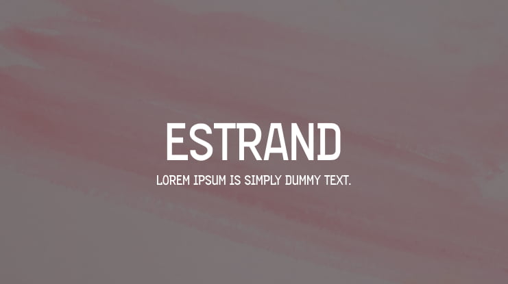 Estrand Font