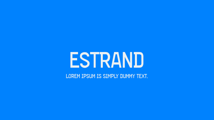 Estrand Font