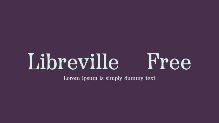Libreville - Free Font