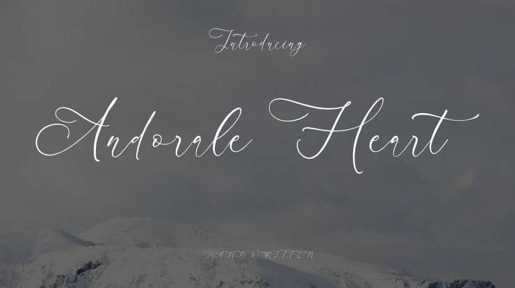 Andorale Heart Font