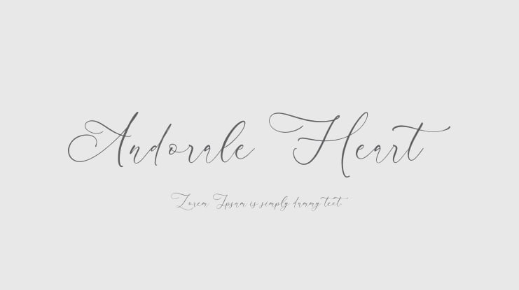 Andorale Heart Font