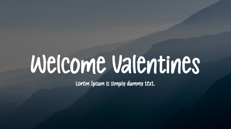 Welcome Valentines Font