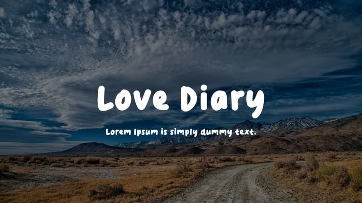 Love Diary Font