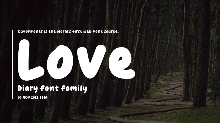 Love Diary Font
