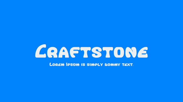 Craftstone Font