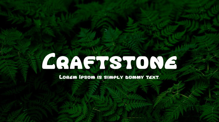 Craftstone Font