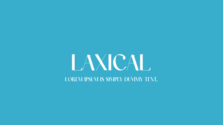 Laxical Font