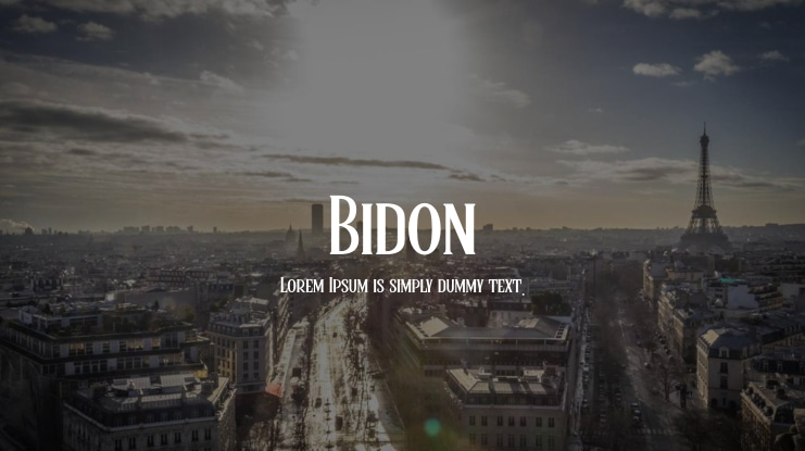 Bidon Font