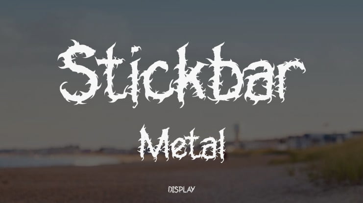 Stickbar Metal Font