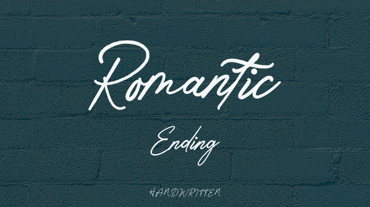 Romantic Ending Font