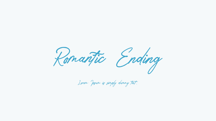 Romantic Ending Font