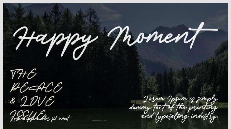 Happy Moment Font