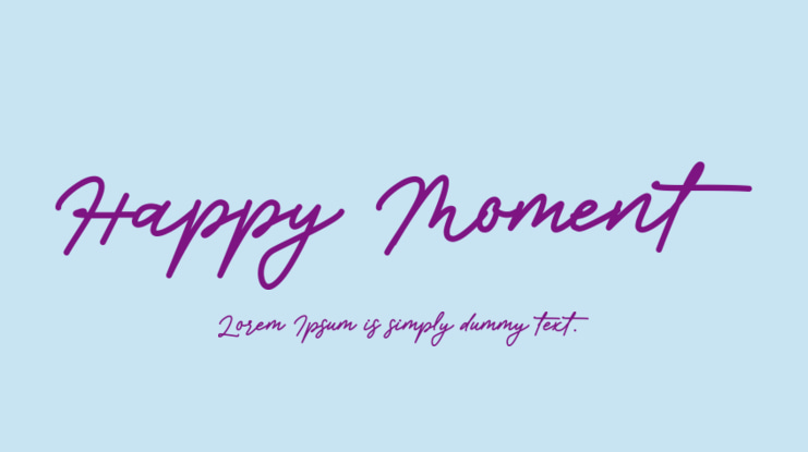 Happy Moment Font