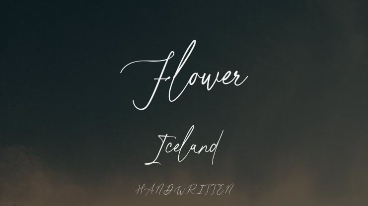 Flower Iceland Font