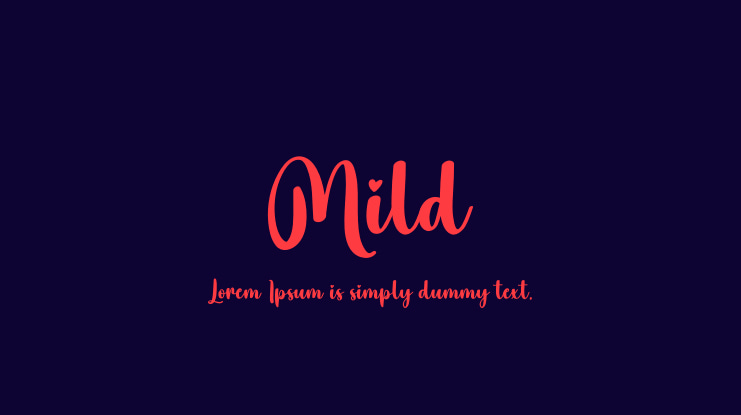 Mild Font