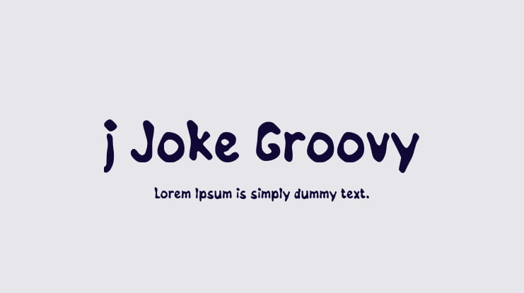 j Joke Groovy Font