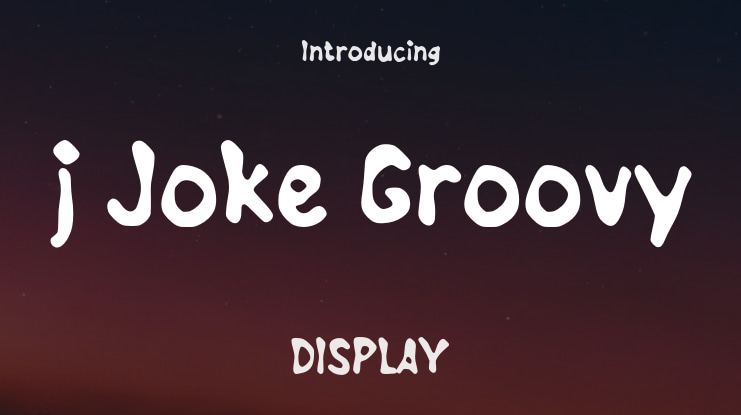 j Joke Groovy Font