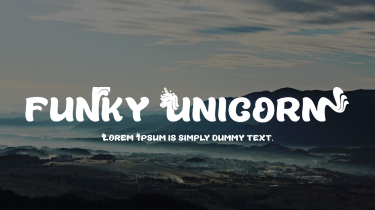 Funky Unicorn Font