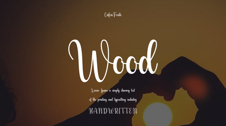 Wood Font