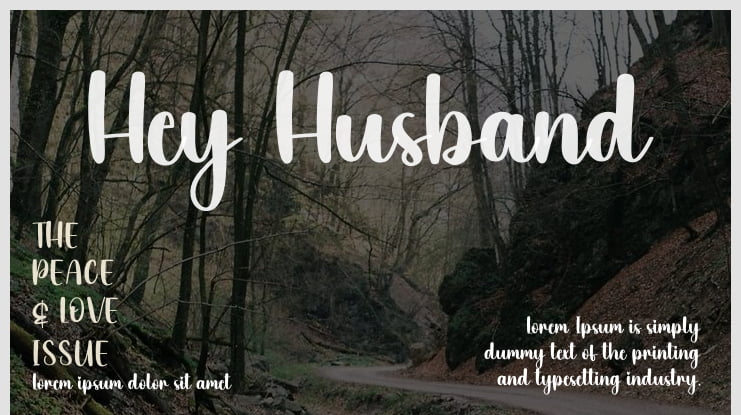 Hey Husband Font