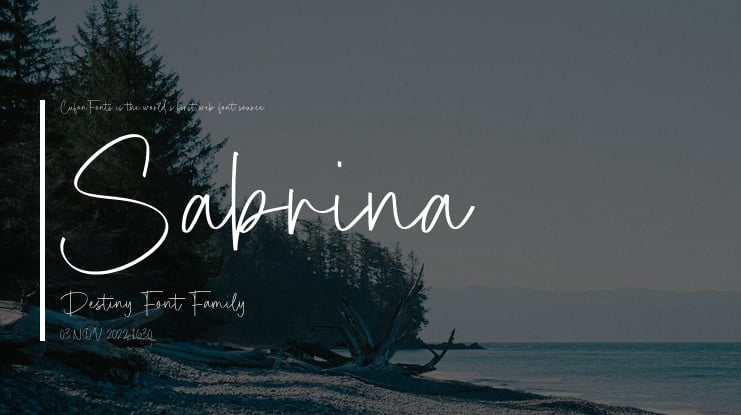 Sabrina Destiny Font