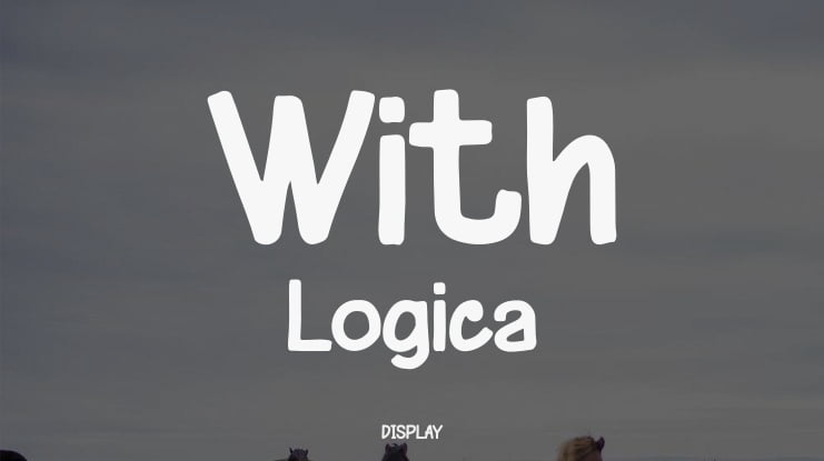 With Logica Font
