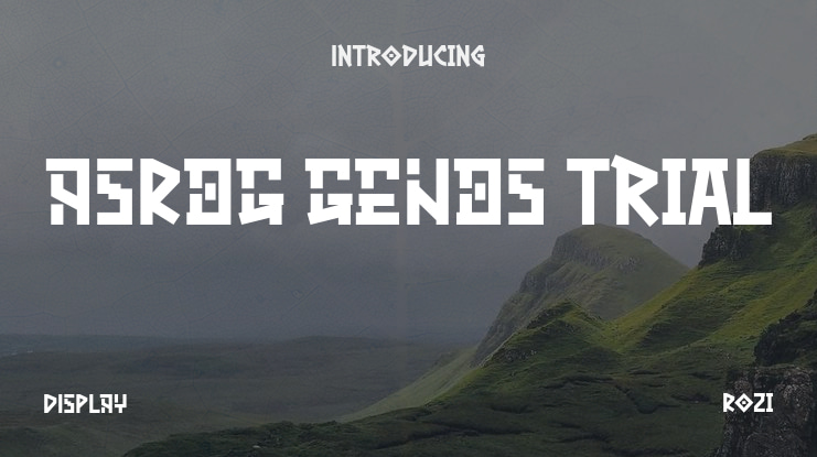 ASROG GENOS trial Font