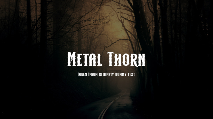 Metal Thorn Font