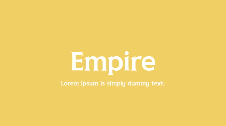 Empire Font