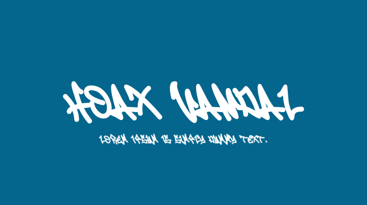 Hoax Vandal Font