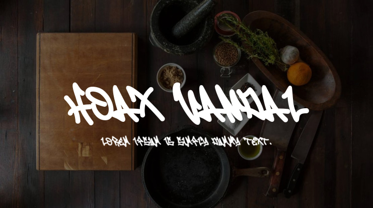 Hoax Vandal Font
