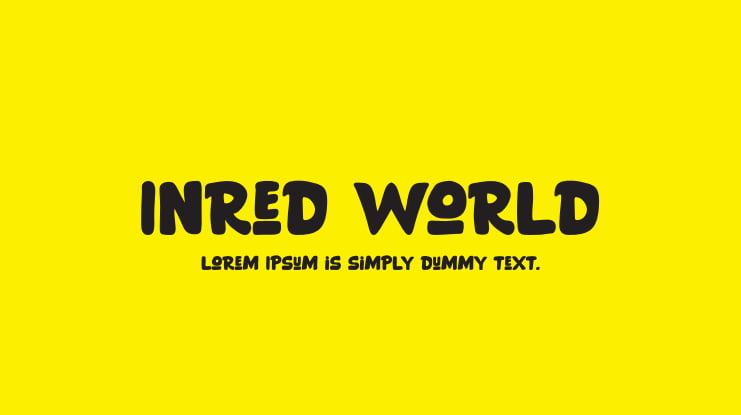Inred World Font