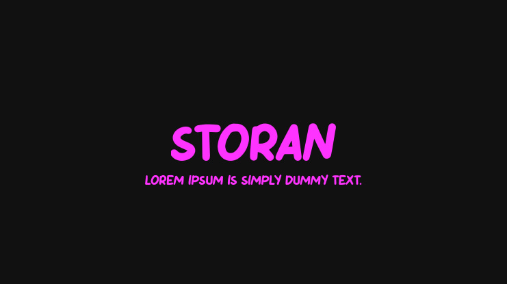 Storan Font