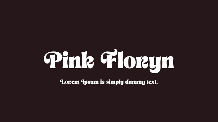 Pink Floryn Font