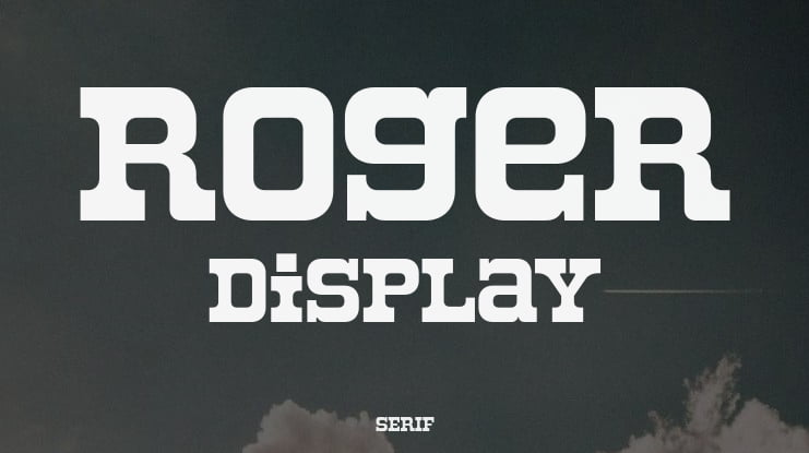 Roger Display Font