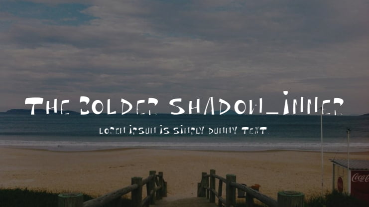 The bolder shadow_inner Font Family