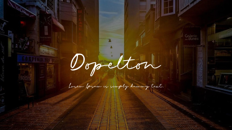 Dopelton Font