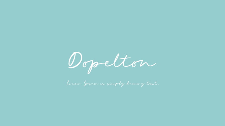 Dopelton Font