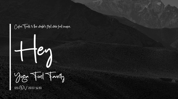 Hey Yoga Font