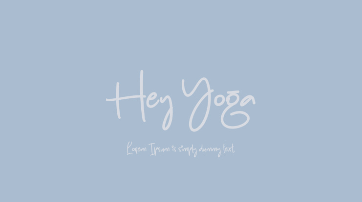 Hey Yoga Font