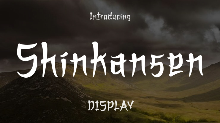 Shinkansen Font