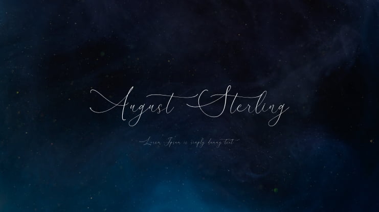 August Sterling Font